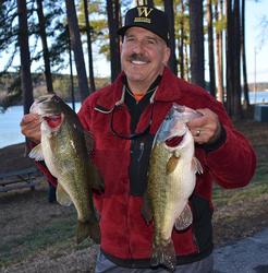 Local pro Barton Aiken sits in fourth place with a two-day total of 31 pounds, 11 ounces.