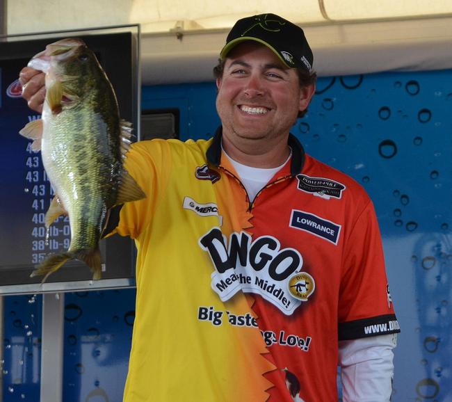 John Cox finished fifth on Lake Hartwell targeting largemouths in shallow water with a lipless crankbait. 