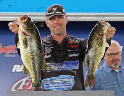 Fourth-place pro  Ronnie Wagner complemented his sight fishing with some moving baits.