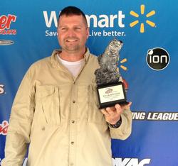 Co-angler Brian Burgess of Palm City, Fla., won the May 10 Hoosier Division event on Lake Monroe with three fish weighing 7 pounds, 11 ounces. For his efforts, Burgess took home over $1,800.