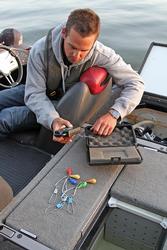  John Billheimer readies his scale and cull tags for a day of Delta action.