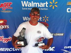Co-angler Curtis Sims of Woolwine, Va., won the May 31 North Carolina Division event on Kerr Lake with three bass weighing 10 pounds, 13 ounces. For his efforts, Sims took home over $1,700.