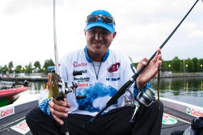 No surprise, Casey Ashley's go-to lures this week were a jig and a shaky head.