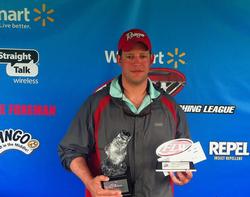 Co-angler Matthew Kling of Chicago, Ill., won the June 21 Great Lakes Division event on the Wolf River Chain with a 13-pound, 3-ounce limit. He walked away with more than $2,200 in winnings for his victory.