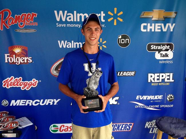 Co-angler Trevor Howard of Florence, Ky., won the June 28 Buckeye Division event on Ohio River-Tanner's Creek with a 9-pound, 14-ounce limit. For his efforts, Howard cashed a check worth over $2,118.