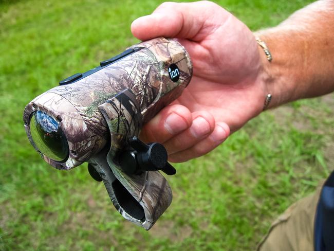 ICAST - Electronics - iON CamoCAM - The new iON CamoCAM is both cool looking and functional. It packs all the regular features of an iON, like being waterproof without a case, but is skinned with Realtree XTRA camouflage and includes a special mount to easily affix the camera to a gun barrel or net handle. The CamoCAM will be available this fall at Walmart and on Walmart.com. 