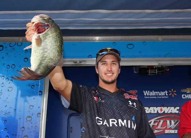 Pro Chris Johnston of Peterborough, Ont., grabs second place with a 56-pound, 11-ounce three-day total weight.
