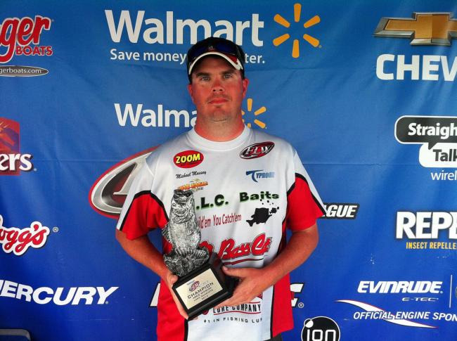 Co-angler Michael Massey of Amity, Ark., won the Sept. 20-21 Arkie Division Super Tournament on Lake Ouachita with a two-day total weight of 13 pounds, 7 ounces. Massey took home over $2,300 in winnings for his efforts.