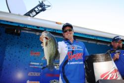 Fourth-place winner Kyle Grover of Trabuco Canyon, Calif., weighed in 65 pounds, 3 ounces in three days of fishing the Rayovac FLW Series Clear Lake event, and won the Strike King Angler of the Year race for the Western Division.