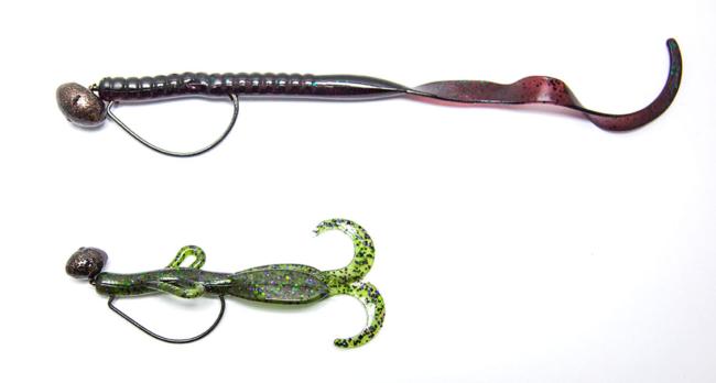 Wobble-head jigs can be rigged with big worms, creature baits, finesse worms and even swimbaits.