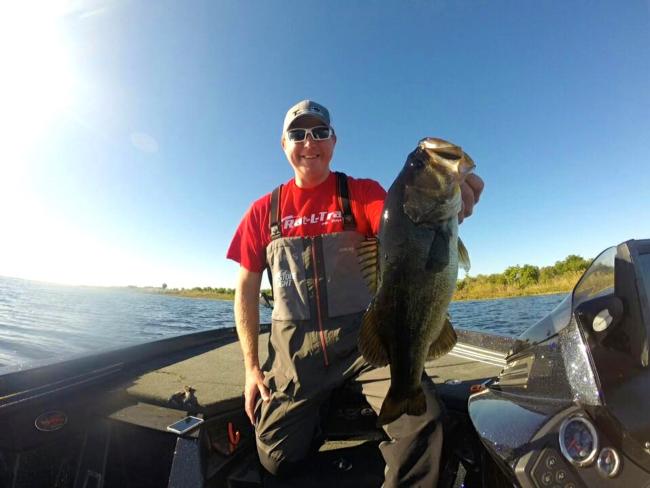 Casey Martin is catching them in practice for the upcoming Rayovac FLW Series event. 