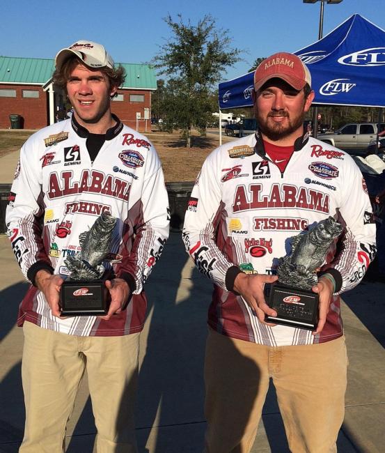 The University of Alabama team of Charles Hurst and Ethan Flack brought home the hardware on Lake Seminole.