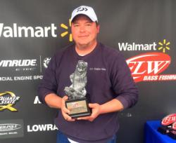 Co-angler Westley Denny won the March 14 Savannah River Division event on Lake Russell with a 13-pound, 2-ounce limit. He was rewarded with a check worth nearly $2,400 for his victory.