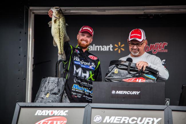 Casey O'Donnell earned the co-anger win in the Rayovac FLW Series Southeast Division event on Lake Guntersville.