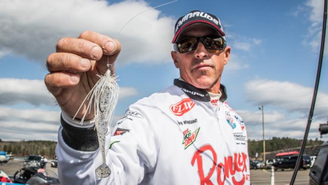 Ringing in at second place, Clark Wendlandt threw a 1/4-ounce white 4X4 swim jig coupled with a white Reaction Innovations Skinny Dipper for much of his weight. Wendlandt also bed-fished with a white tube. 