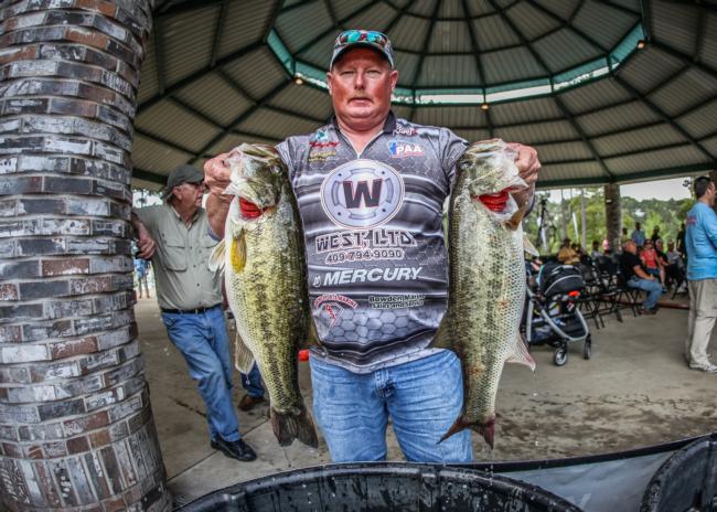 Humble, Texas, pro Ricky Guy is less than 2 pounds off Setina's day-one lead.