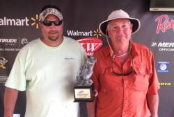 Co-anglers Vernon Miller of Manchester, Ga., and Zack Thaggard of Dadeville, Ala., tied for the win in the April 11 Bama Division event on Lake Martin. For their catches of 10 pounds, 5 ounces they each took home over $1,600, however, Miller cashed an extra $310 for big bass.