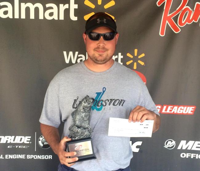 Co-angler Matthew Benge of Maiden, N.C., took home first place in the May 2 North Carolina Division event on Kerr Lake with 13 pounds, 13 ounces. He earned over $2,000 for his efforts. 