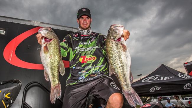 Adrian Avena caught 20-10 on day one and will head into day two in third place. 