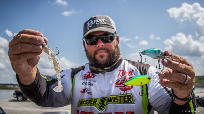 3. Clent Davis threw a Mister Twister Swimsation and a pair of Yo-Zuri Duel crankbaits on the week as well as a prototype swimbait from Nichols. 