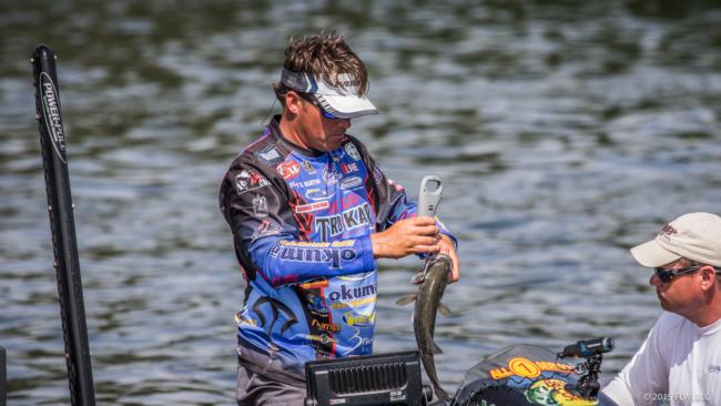 Scott Martin lacked the big kicker fish he needed to reach the tournament's championship round. When he culled, he culled for ounces.