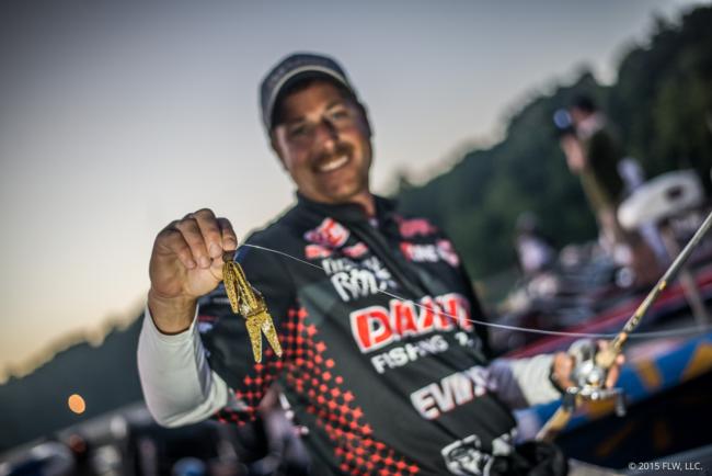 As usual, Bryan Thrift did a little bit of everything en route to a top-10 finish and the AOY lead. This time, his primary bait was a 1/2-ounce jig, but he also caught some by long-lining a blueback herring-colored Strike King 10XD.