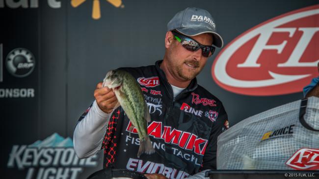 Though Bryan Thrift will head to the Potomac River with the AOY lead, he had a disappointing final day. Thrift weighed only three bass and finished ninth.  