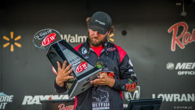 John Hunter took home the Walmart FLW Tour Co-angler of the Year award and tentatively plans to fish as a pro in 2016. 