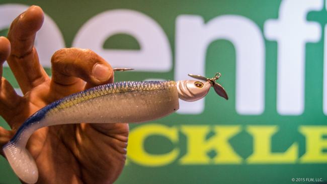 Greenfish has expanded on its swimbait jighead lineup with 3/4- and 1-ounce sizes. The larger sizes are perfect for 6- and 7-inch swimbaits. Of course, the most unique feature is a small spinning prop on the nose that moves more water and makes extra noise to draw in fish. 
The Shin Spin retails for $4.29.
