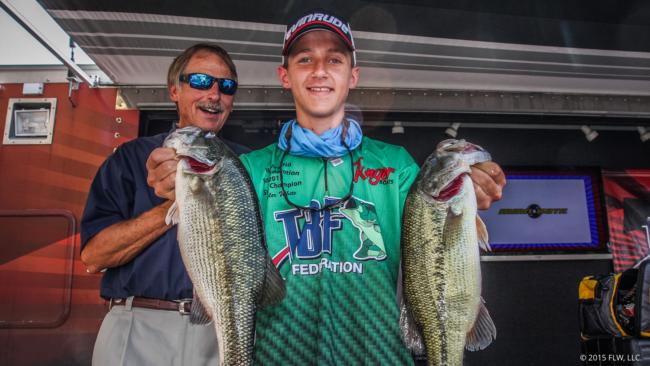 Tyler White of West Virginia caught the day's second largest stringer, an 8-pound, 11-ounce limit, and topped the Mid-Atlantic Division.