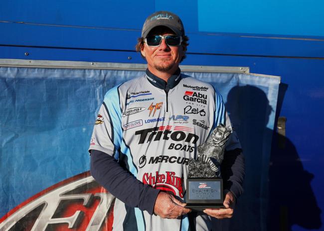 Brent Anderson has won six FLW tournaments on Kentucky Lake.
