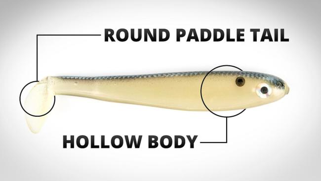 Hollow Paddle Tail Swimbaits