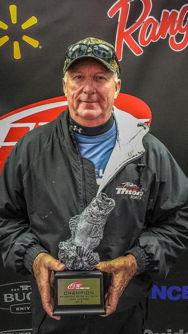 Co-angler Bill Odell of Hodges, S.C., won the Jan. 30 Savannah River Division BFL event on Lake Keowee with a limit weighing 10 pounds, 6 ounces to claim a check worth $2,100.