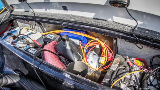 Another change for 2016 is the addition of Lithium Pros lithium batteries for his boat. So far, Brad says he loves them, and he's planning on removing the standard cranking battery soon and going all lithium. 