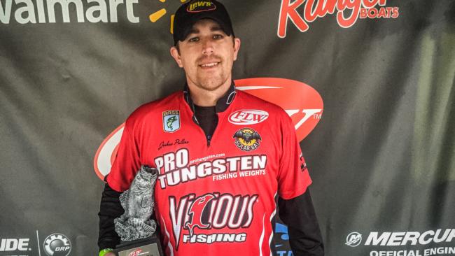 Co-angler Joshua Pullins of Bonne Terre, Mo., won the March 12 Ozark Division event on Lake of the Ozarks with a 17-pound, 12-ounce limit and earned over $2,600 for his efforts.
