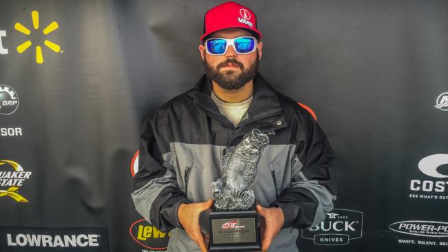 Chance Bowling of Locust Grove, Oklahoma, weighed in five bass totaling 15 pounds, 2 ounces Saturday to earn $2,737 and win the co-angler division in the Okie Division event.