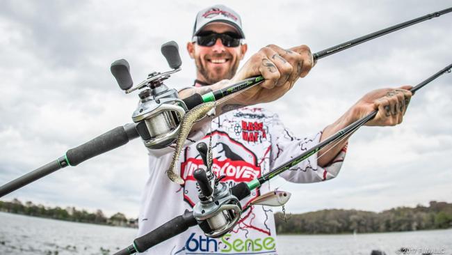 Making the first top 10 of his pro career, Aaron Britt says he caught 'em on a BOOYAH One Knocker, a 6th Sense Snatch 70X and a 4.8-inch Keitech Swing Impact FAT on an Owner Beast Flashy Swimmer. 
