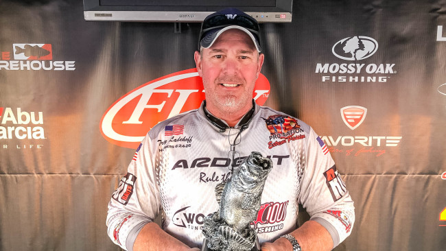 Co-angler Troy Ladehoff